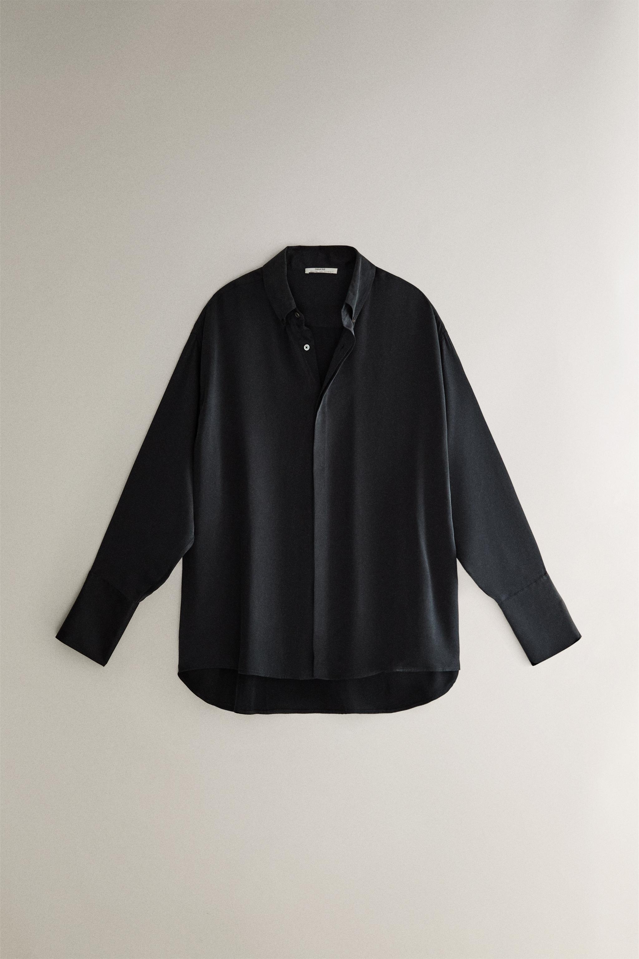 SILK SHIRT - Blue | ZARA United States