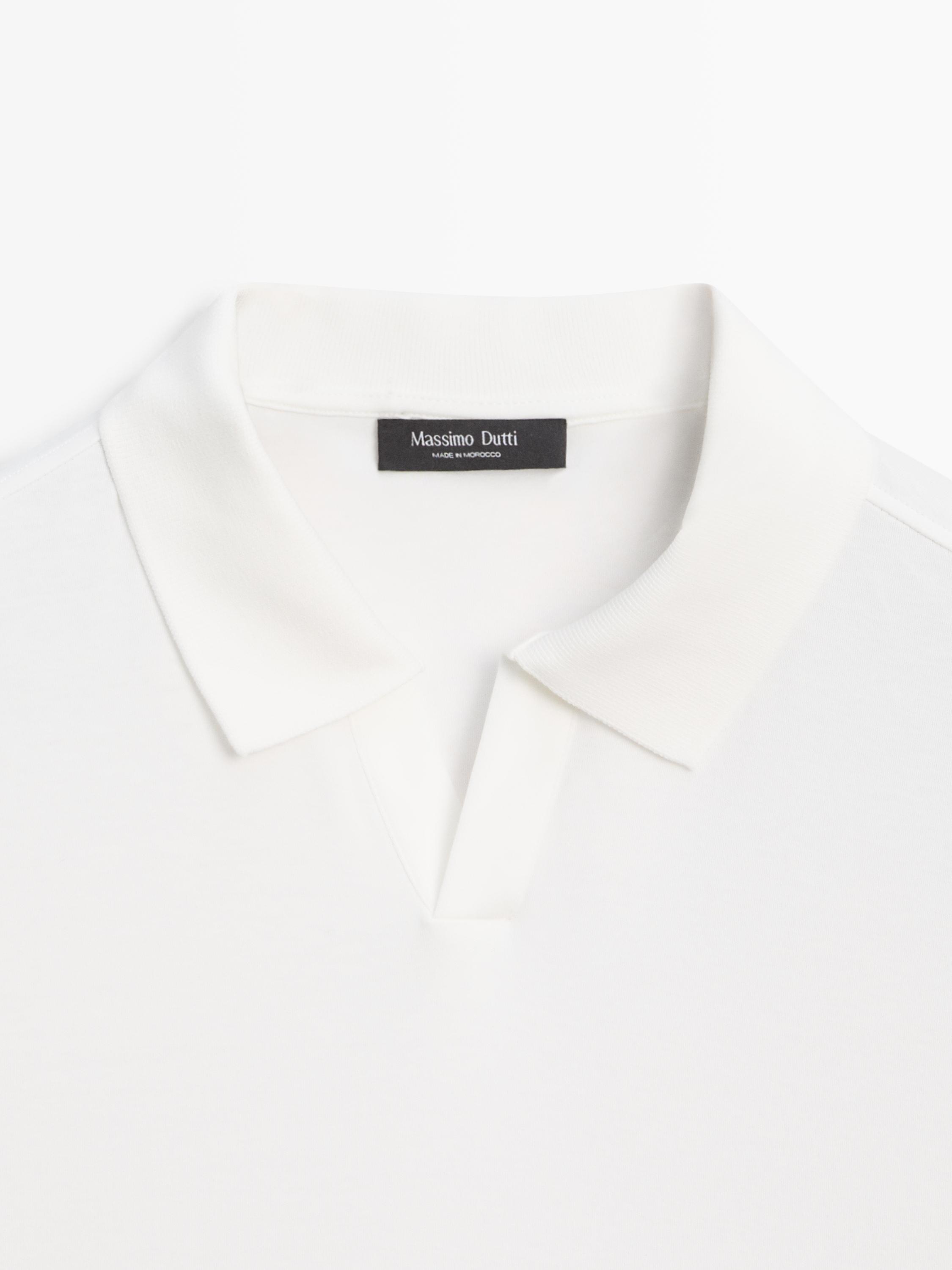 Polo en maille de coton à manches courtes