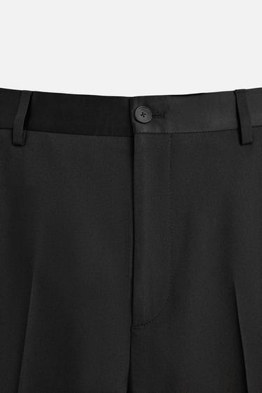 LIMITED EDITION SUIT TROUSERS WITH TAPING - Black by Zara - Image 4