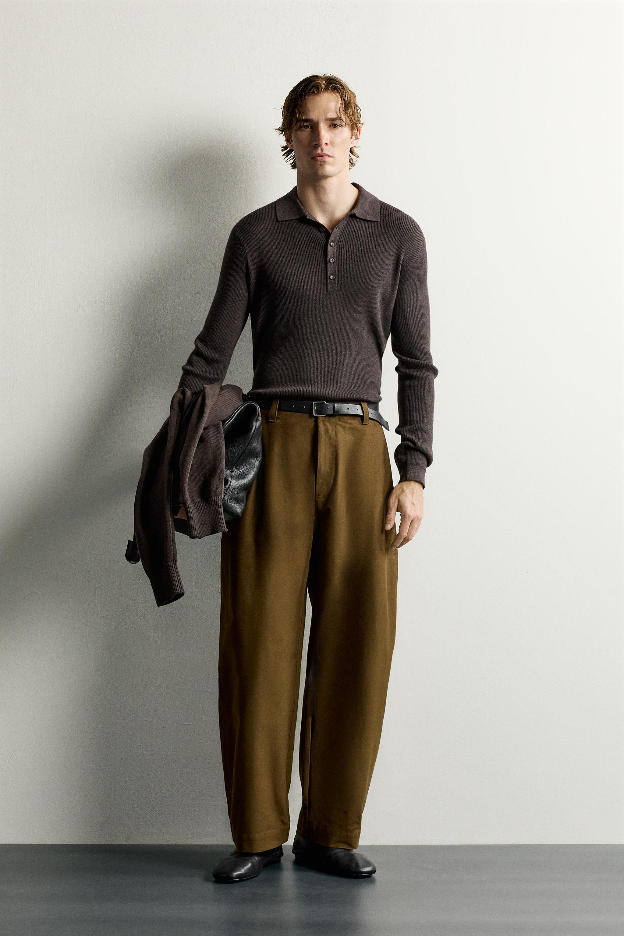 RIB KNIT POLO
