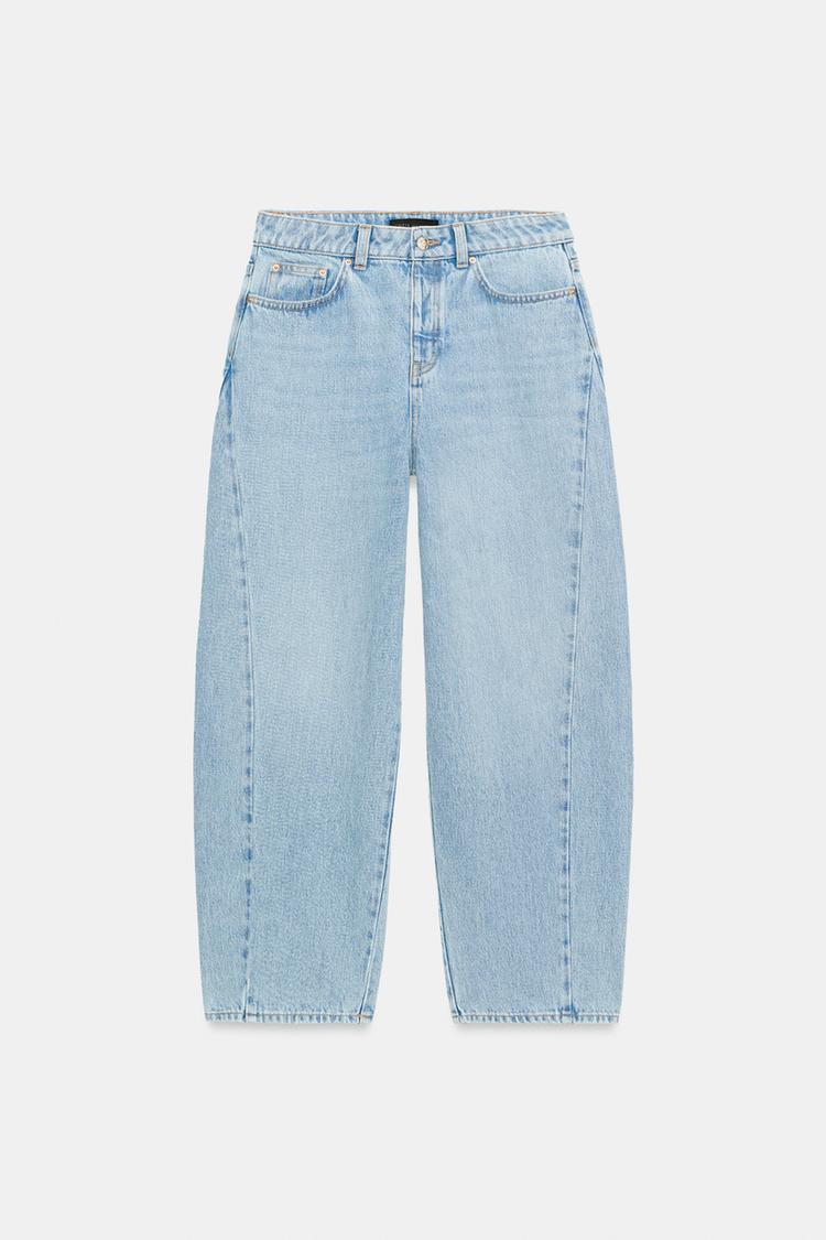 Jeans Z1975 de cintura alta con costuras tipo barril 8