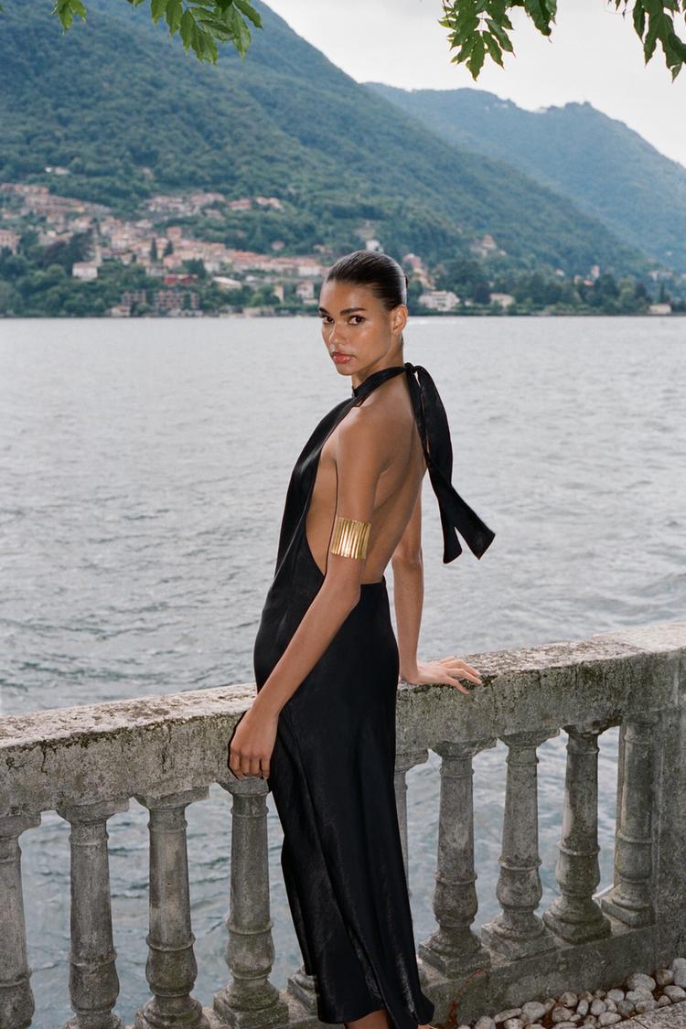 Zara Italia Vestito Con Schiena Scoperta Zara Vestito Schiena