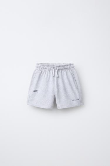 BERMUDAS BÁSICAS TEXTO - Gris vigoré de Zara