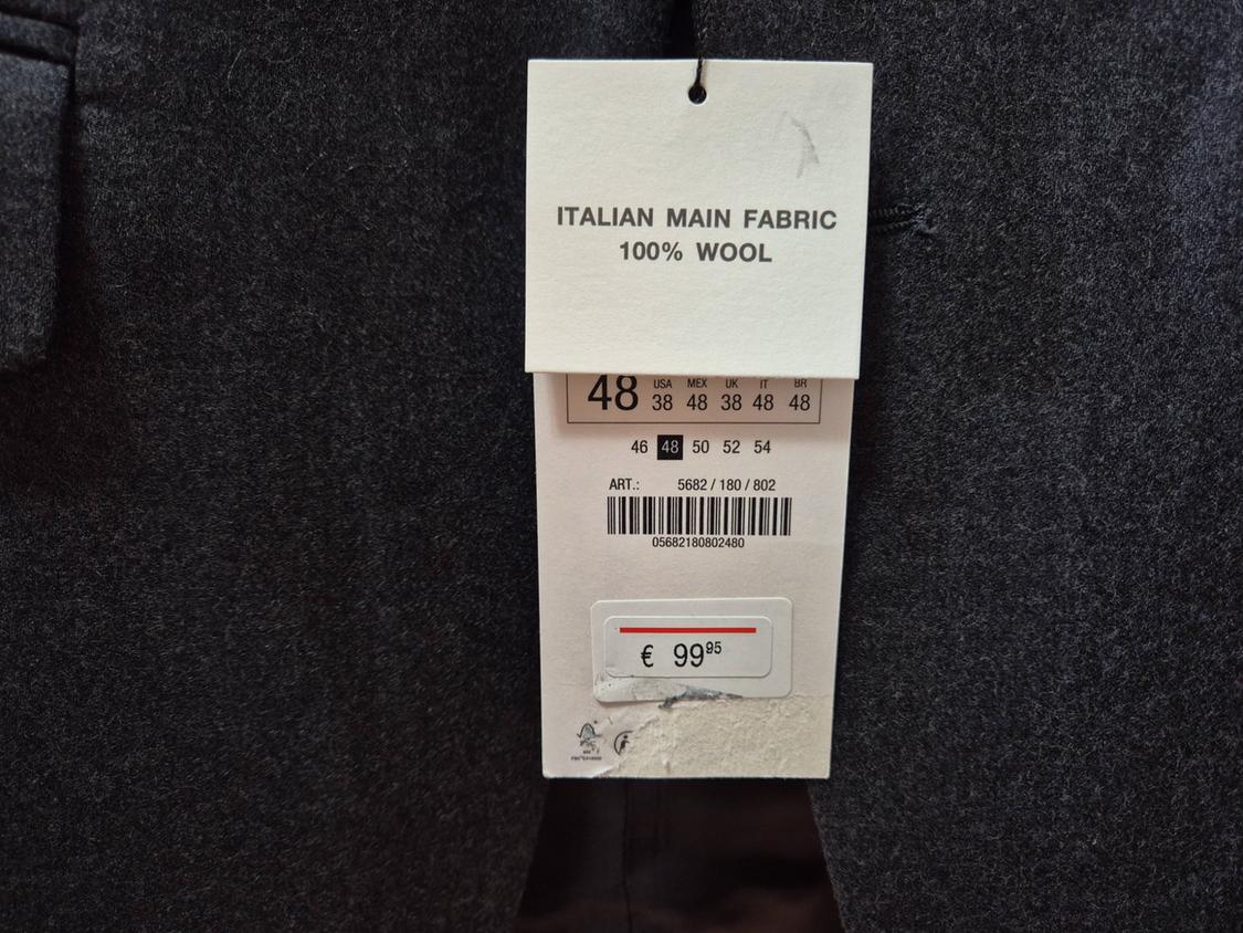 FLANNEL WOOL SUIT BLAZER - Image 2