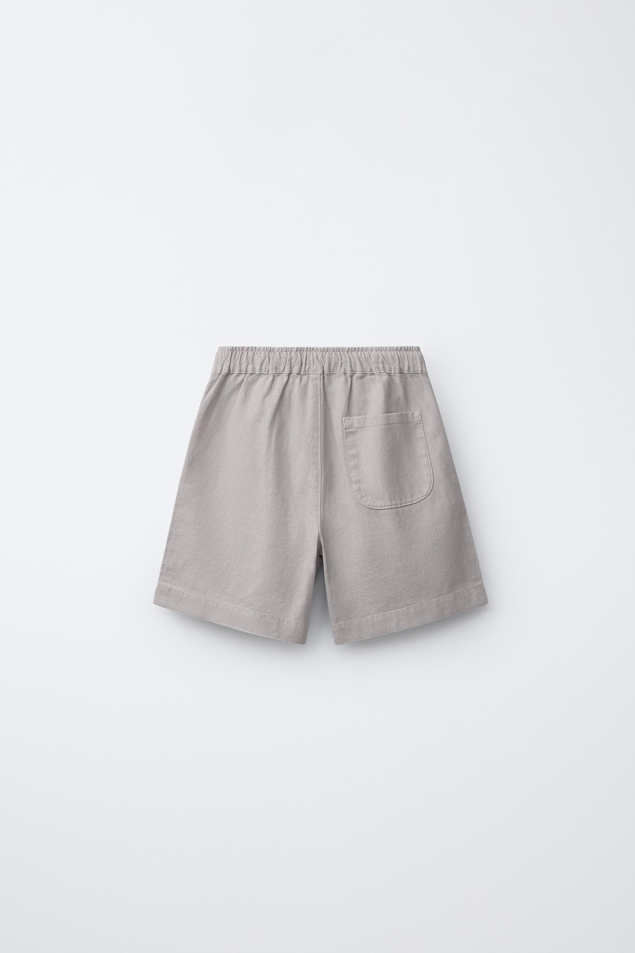 SHORT AVEC LIN ET COTON