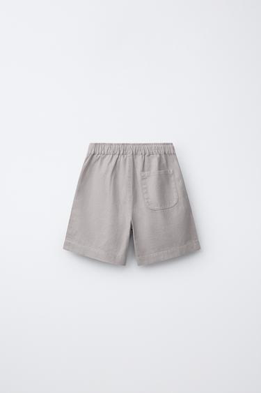 SHORT AVEC LIN ET COTON - Pierre de Zara - Image 1