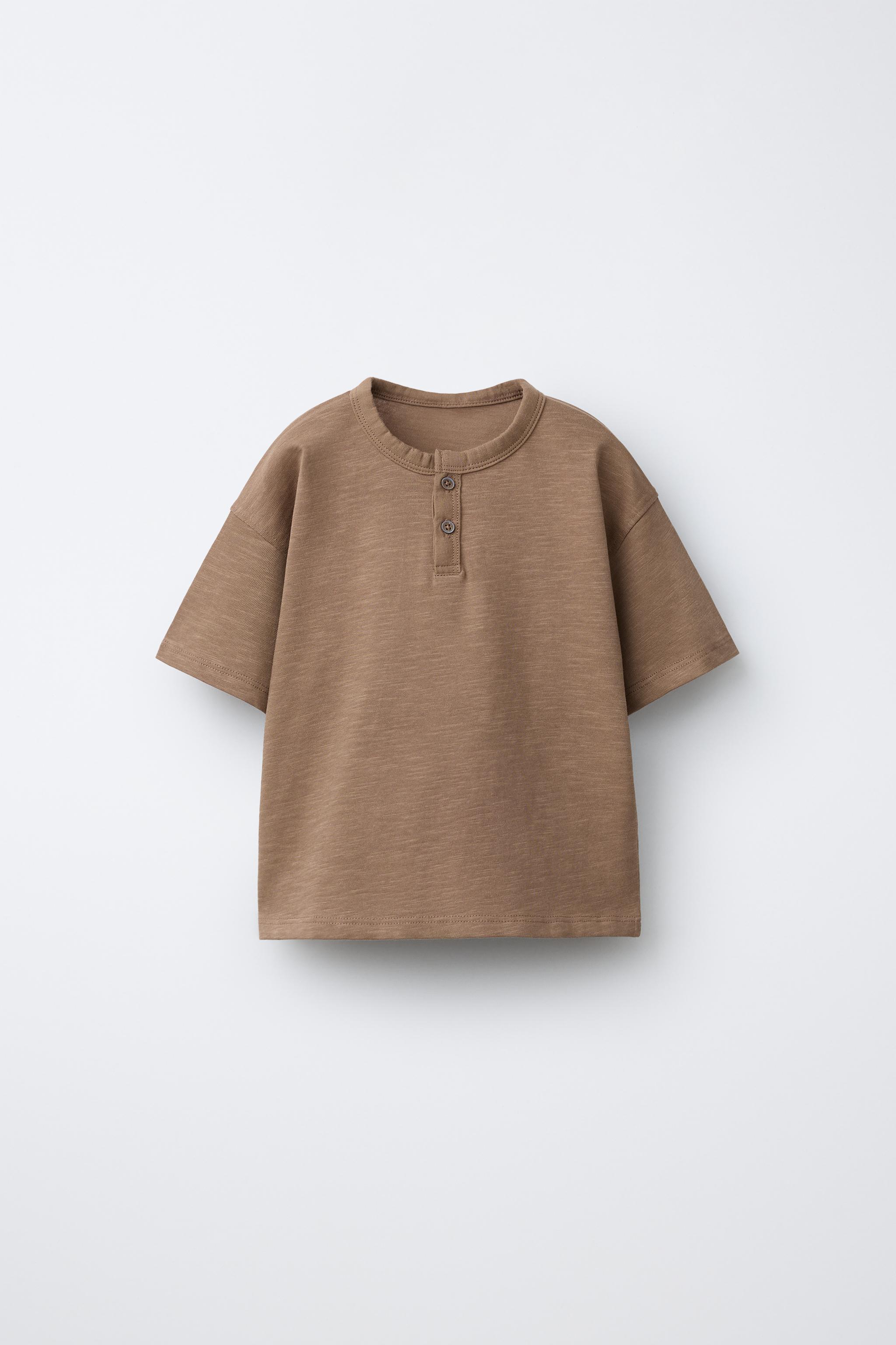 PLAIN HENLEY T-SHIRT