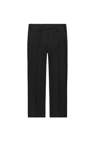 ZW COLLECTION STRAIGHT CHINO TROUSERS - Black by Zara