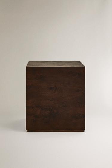 TABLE CUBE RACINE - Marron de Zara