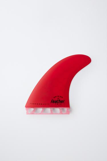 AILERONS DE SURF TWIN FIN FEATHER FINS ® X ZARA - Rouge de Zara - Image 6