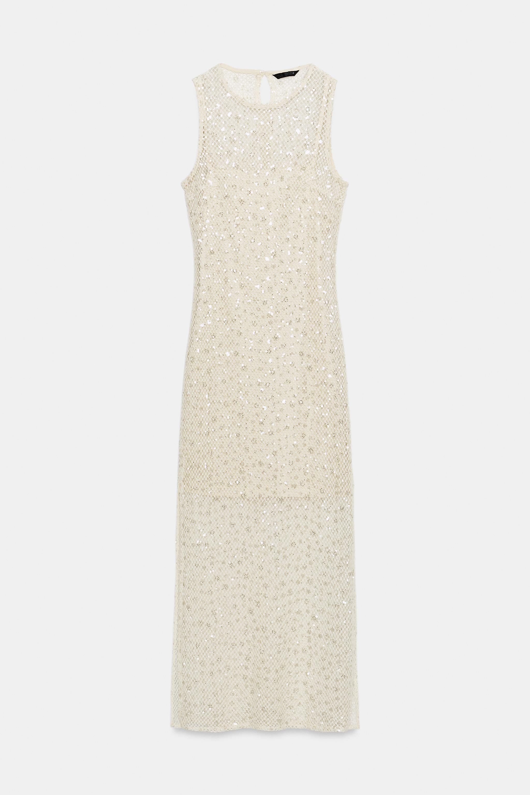 SEQUIN MIDI DRESS