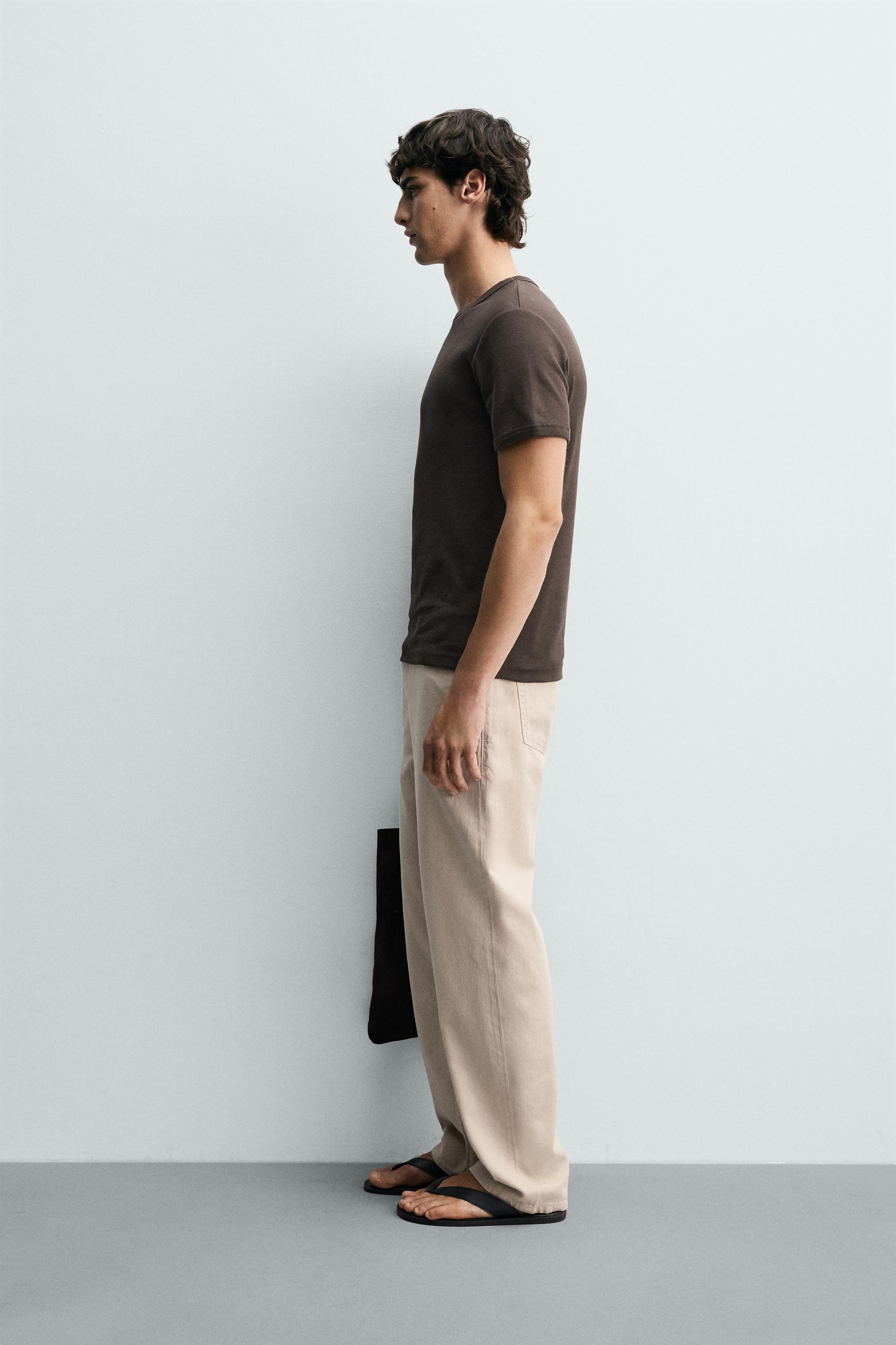 REGULAR FIT RIB T-SHIRT