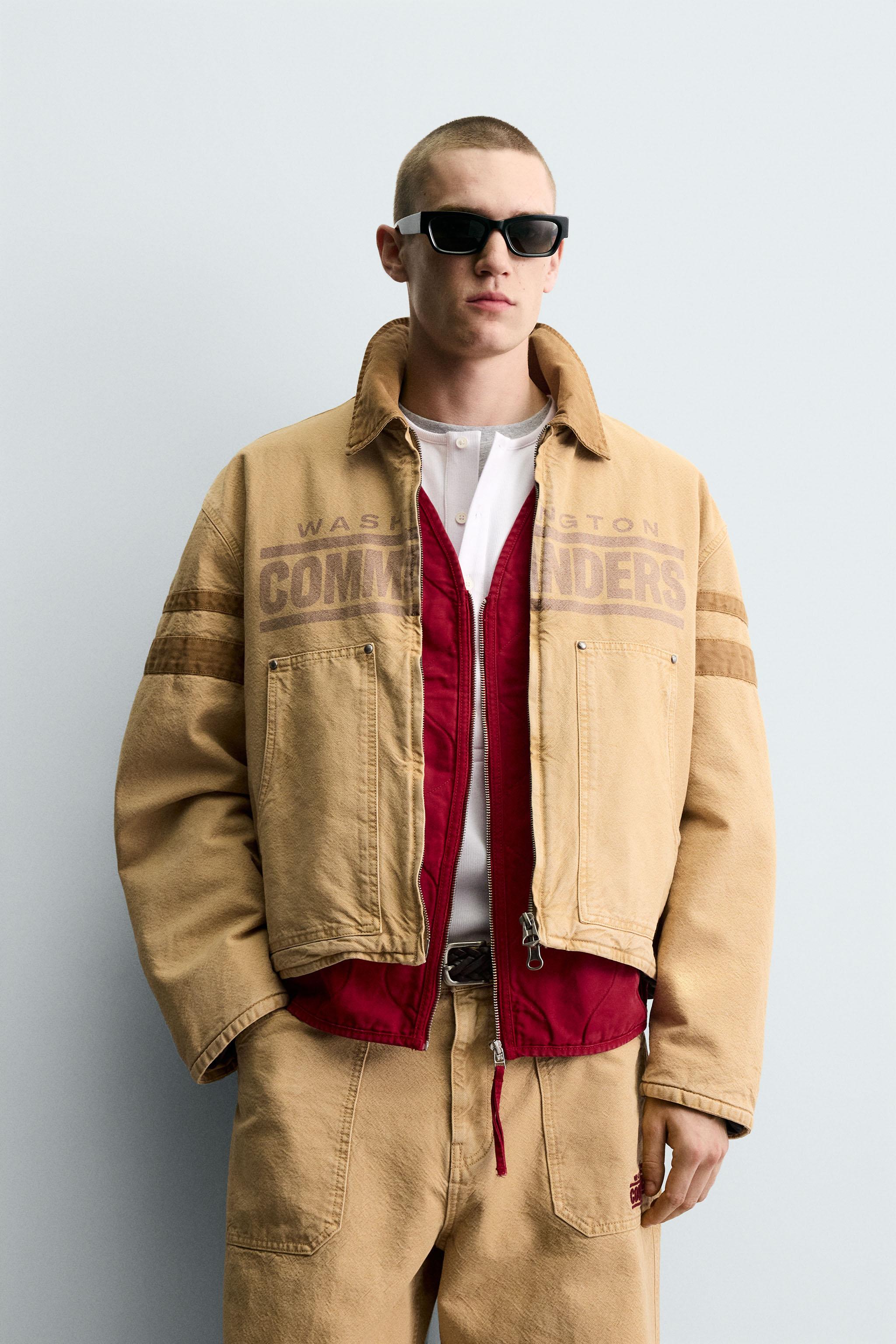 BLOUSON LAVÉ AVEC PIÈCE BRODÉE NFL WASHINGTON COMMANDERS