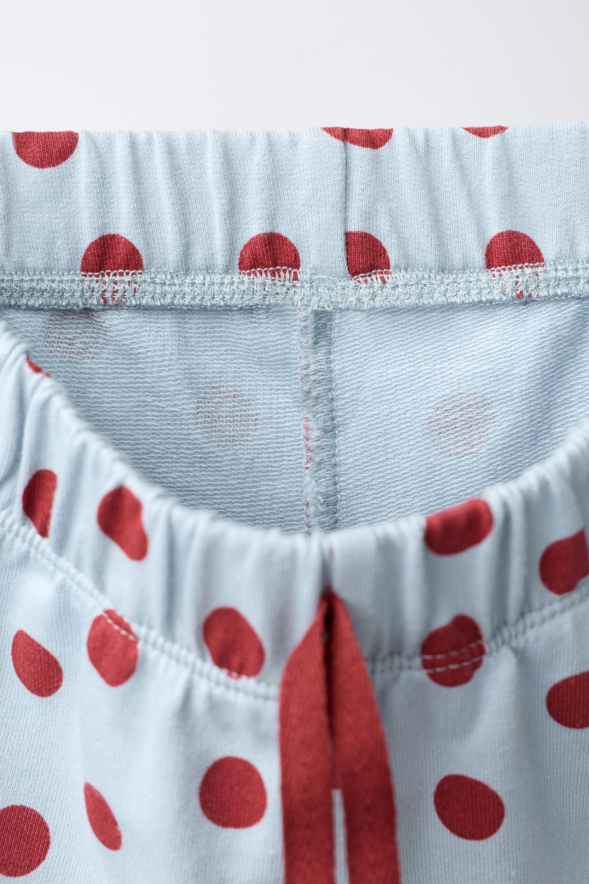 PANTALON WIDE LEG À POIS
