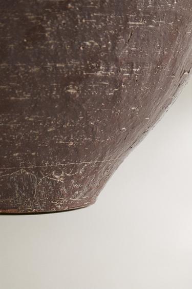 TERRACOTTA CERAMIC VASE - Brown / Taupe by Zara - Image 3