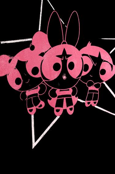 Zara THE POWERPUFF GIRLS™ WASHED EFFECT T-SHIRT - Pink