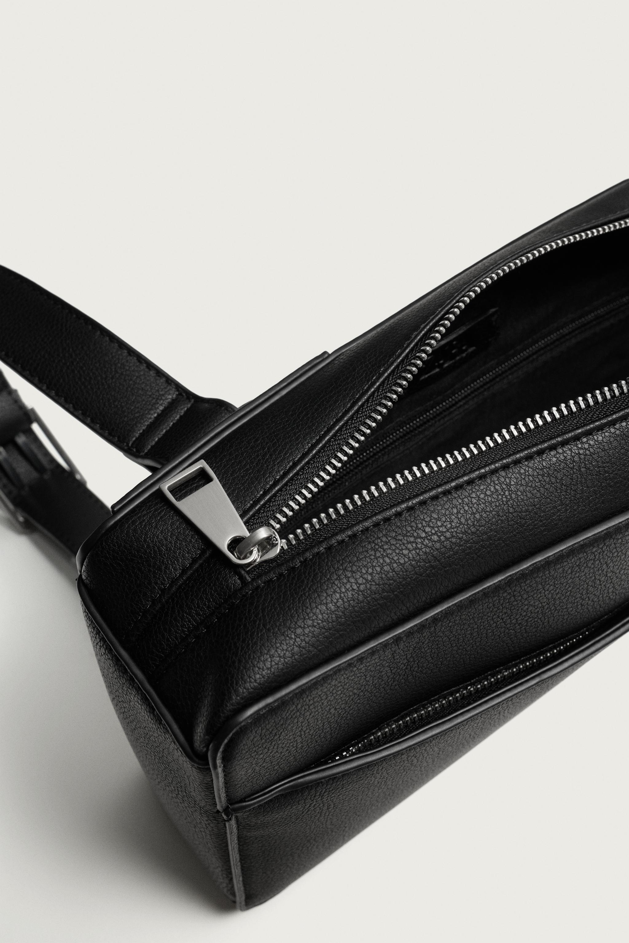 VERTICAL TEXTURED CROSSBODY BAG
