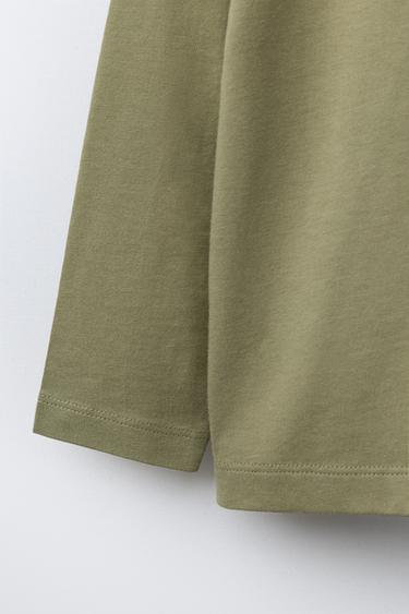 RUBBERISED ANIMAL T-SHIRT - Khaki by Zara - Image 3