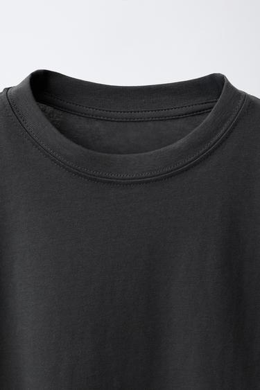 THREE-PACK OF PLAIN AND STRIPED T-SHIRTS - Anthracite grey by Zara