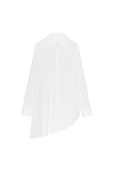 ZW COLLECTION ASYMMETRIC POPLIN SHIRT