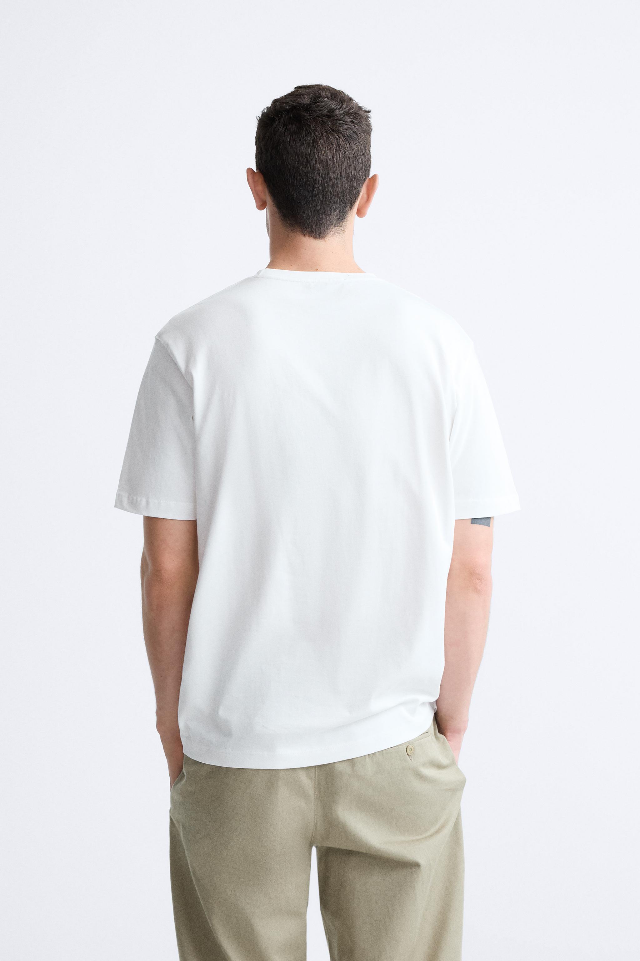 MEDIUM WEIGHT ベーシックTシャツ - ホワイト | ZARA Japan / 日本