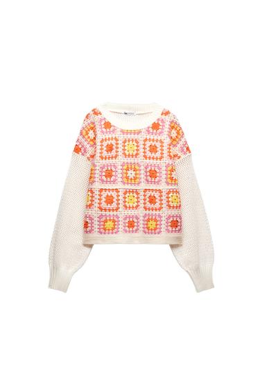 SUDADERA CHENILLA CROCHET
