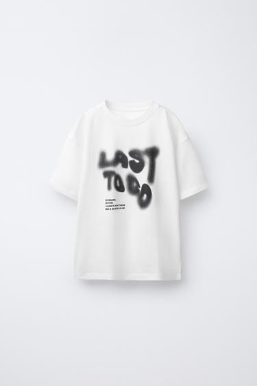 GRAFFITI PRINT T-SHIRT - White by Zara