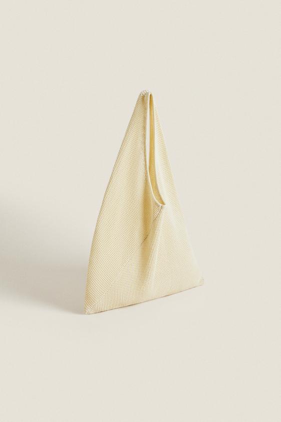 KNIT TOTE BAG X STUDIO NICHOLSON - Oyster-white | ZARA United Kingdom