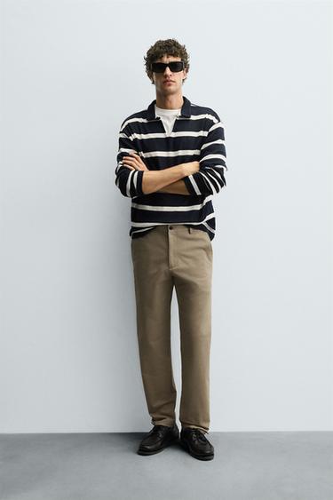 SLIM FIT GALTZA TXINATARRAK - kafe-kolorea, Zara-rena