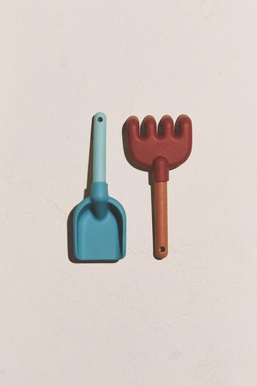 KIDS' SILICONE BEACH SPADE AND RAKE SET (SET OF 2) - Multicoloured by Zara - Image 4