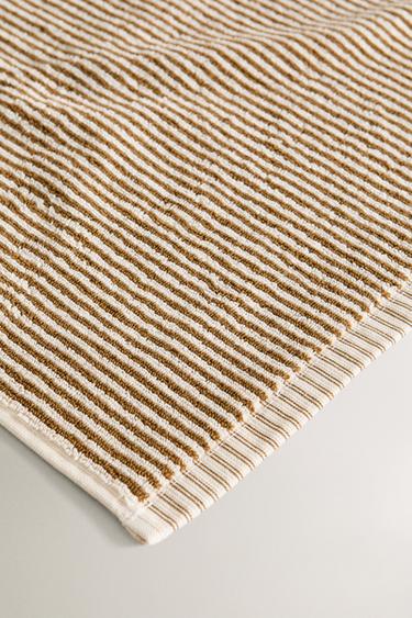 STRIPED BATH TOWEL - Olive green by Zara - Image 2