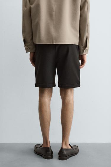 COMFORT REGULAR FIT BERMUDA SHORTS - Black by Zara - Image 2