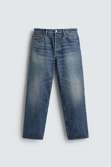 Zara RELAXED STRAIGHT FIT JEANS AARON LEVINE X ZARA - Mid-blue