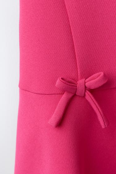 DRESS WITH BOWS - Fuchsia by Zara - Image 2