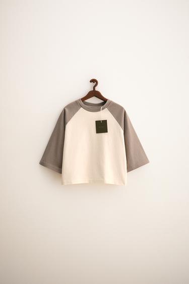 ZARA TIMELESS - RAGLAN SLEEVE T-SHIRT - Brown / Taupe by Zara