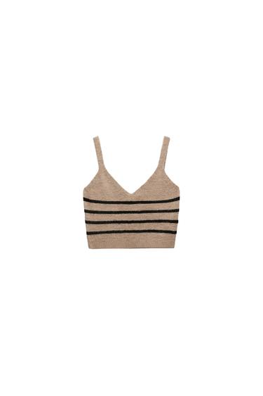 STRIPED KNIT TOP
