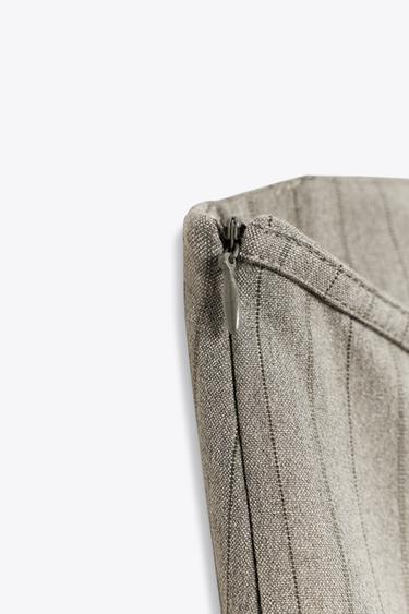ROBE BUSTIER RAYURE BANQUIER - Gris foncé de Zara - Image 9