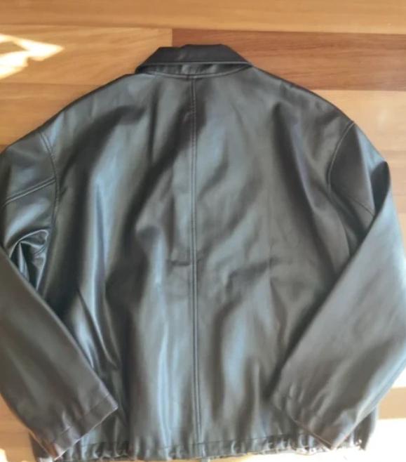 RELAXED FIT FAUX LEATHER JACKET - Image 2