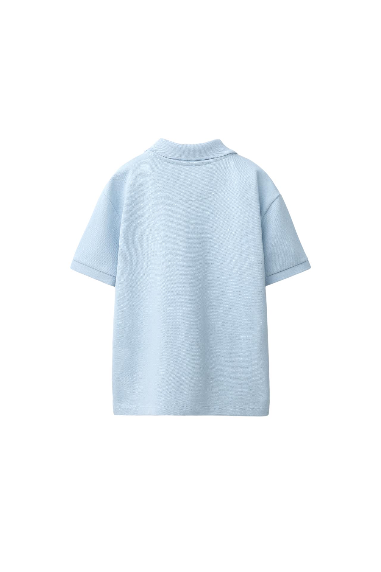 BASIC PIQUÉ POLO — Pastel blue