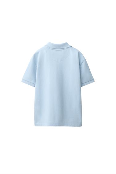 BASIC PIQUÉ POLO — Pastel blue 2