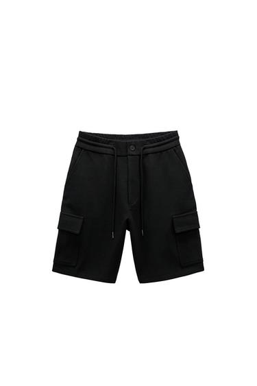 PIQUÉ CARGO BERMUDA SHORTS