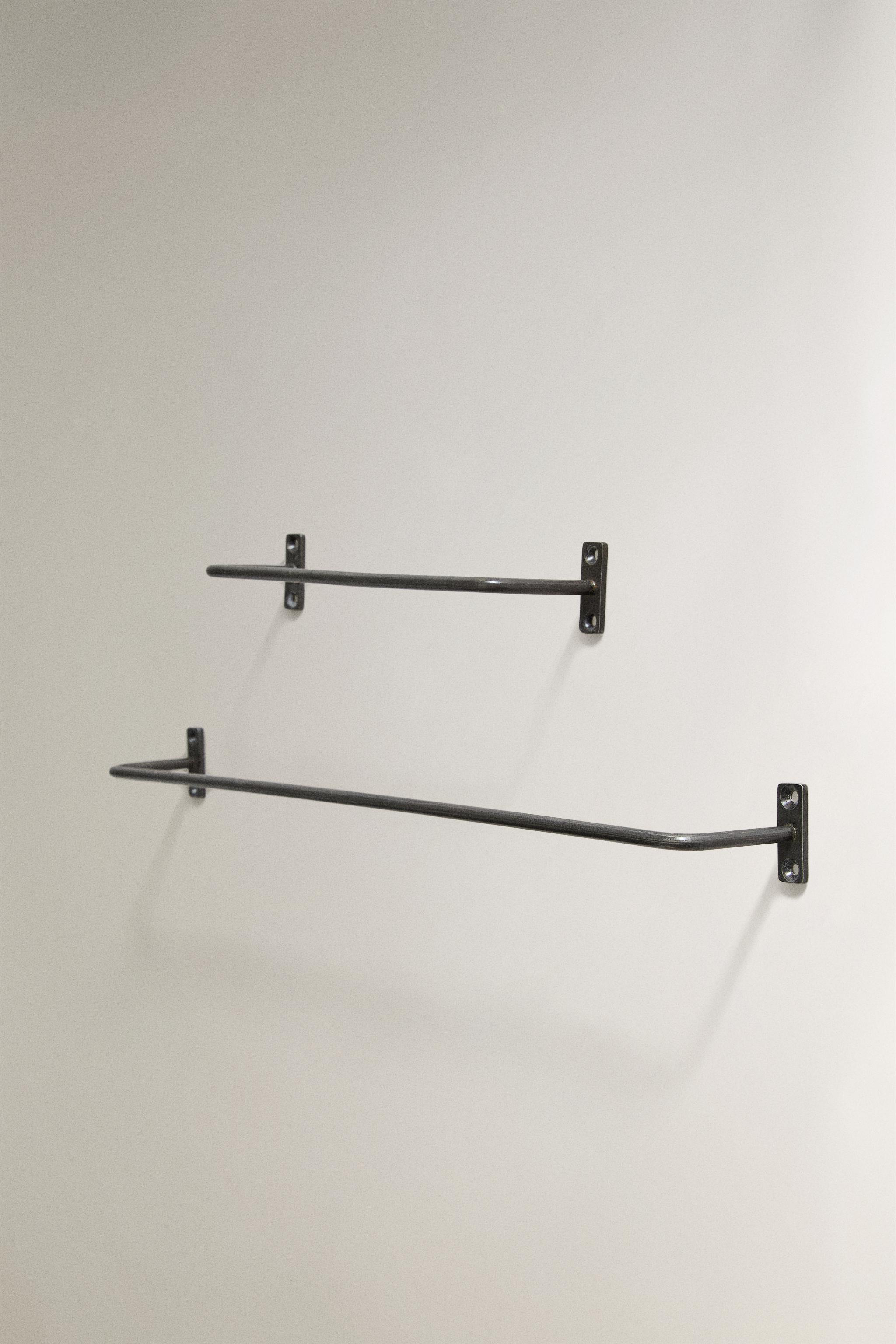 DARK METAL TOWEL RACK - Black | ZARA United States