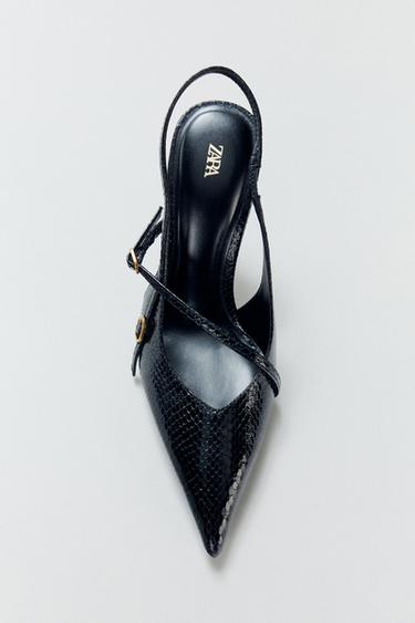 HIGH-HEEL SHOES WITH STRAPS AND BUCKLES - Black by Zara