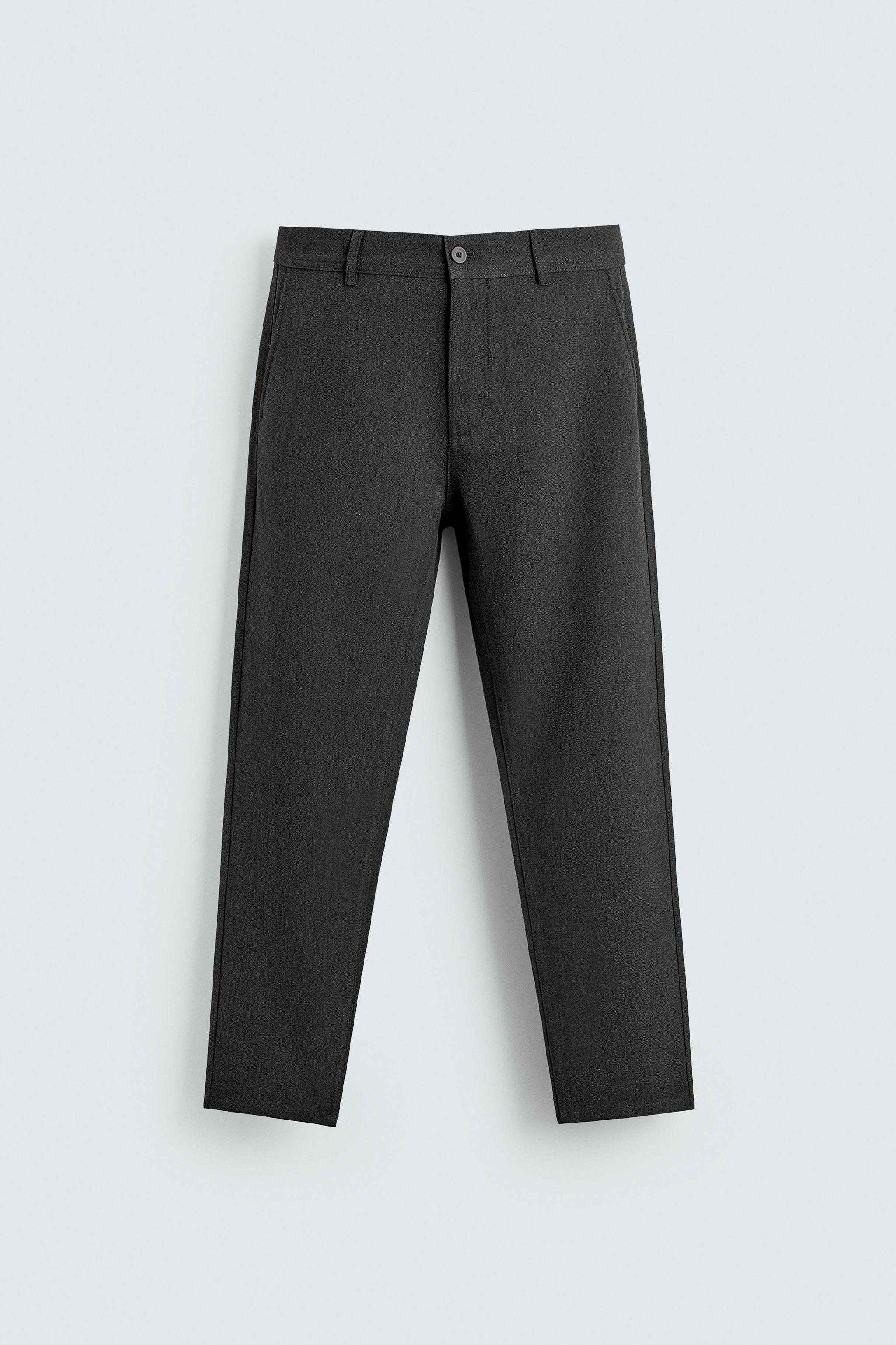 TEXTURED STRETCH PANTS