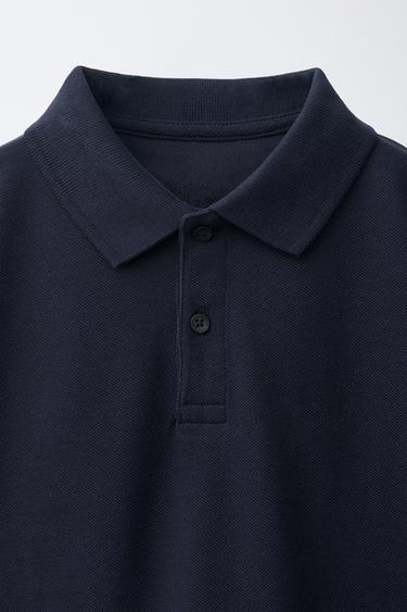 POLO UNI - Bleu nuit de Zara - Image 2