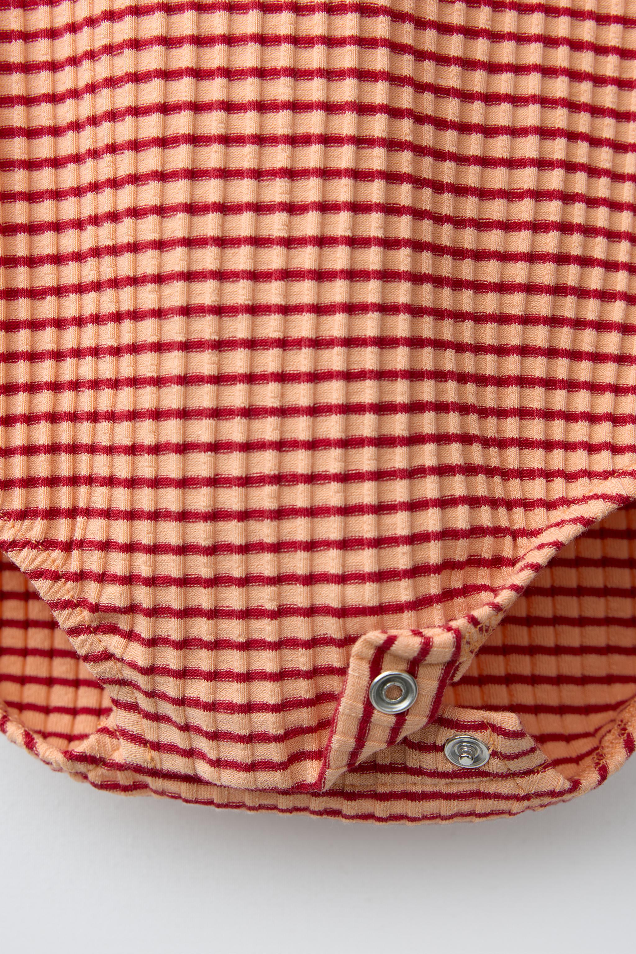 STRIPED PALM PATCH BODYSUIT WITH MODAL