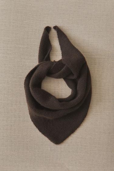 BANDANA CACHEMIRE - Marron foncé de Zara - Image 4