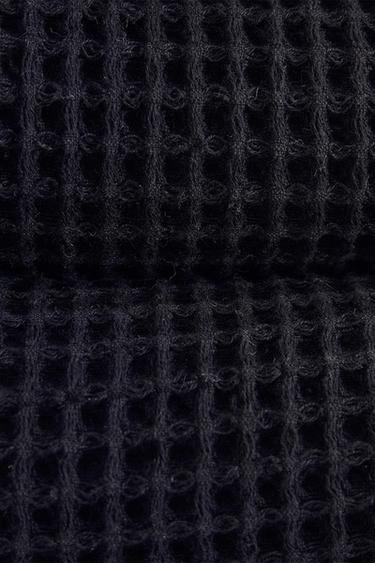 SERVIETTE DE BAIN COTON WAFFLE - Noir de Zara - Image 6