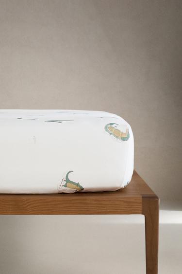 DRAP-HOUSSE ENFANT CROCODILE - Verdâtre de Zara - Image 0