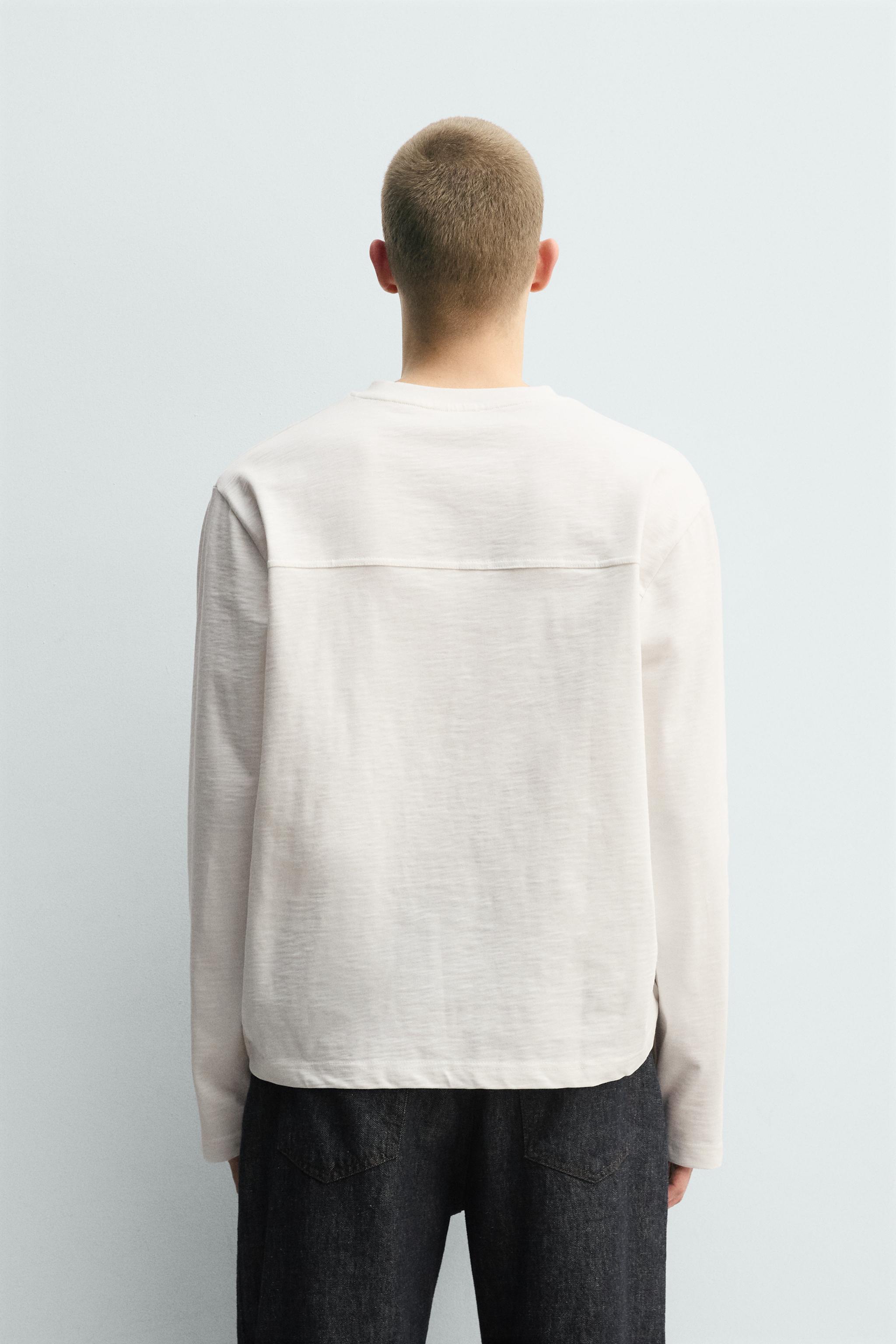 T-SHIRT RELAXED EN COTON FLAMMÉ